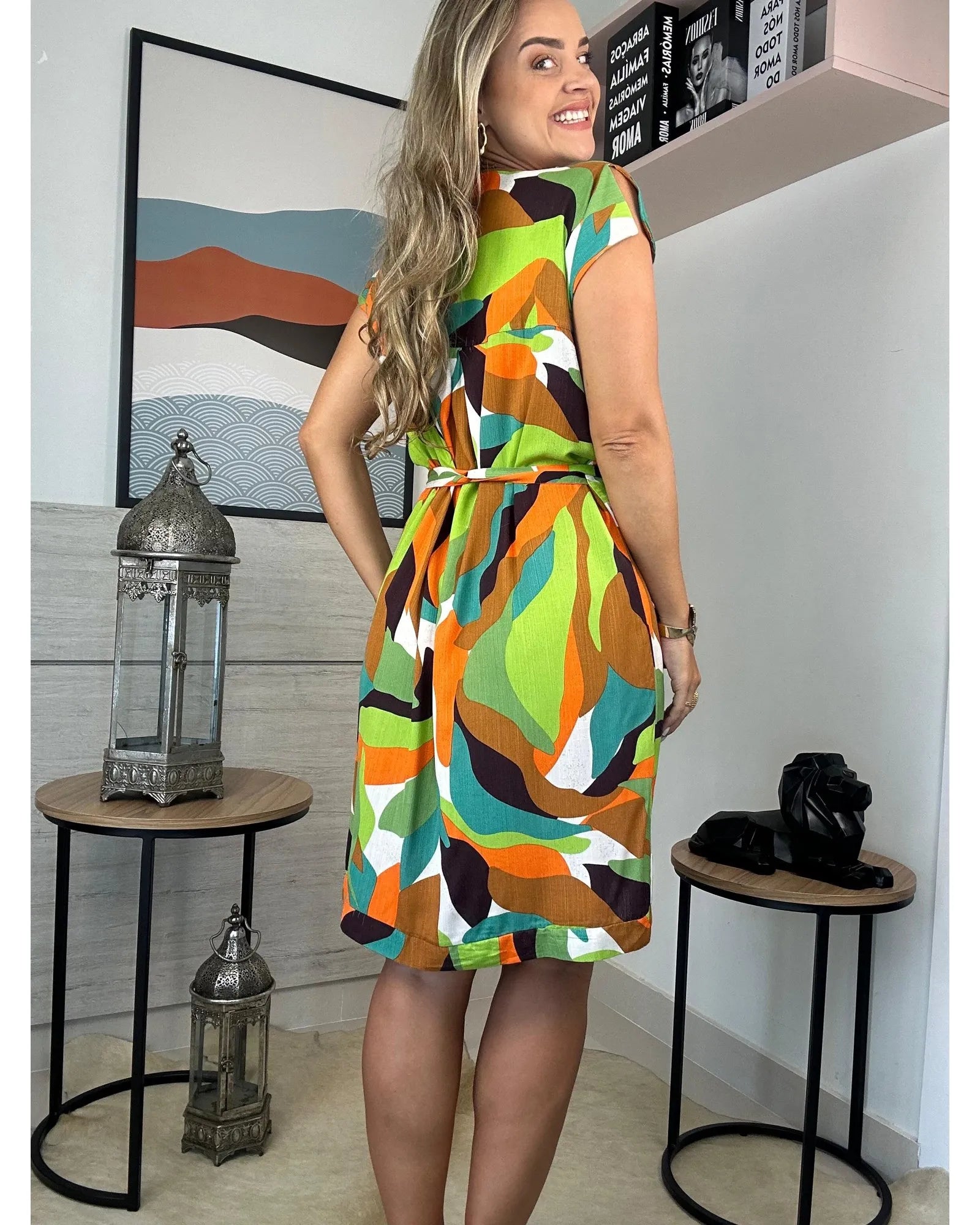 Vestido Camisetão 2.0 Viscose Pinceladas Viva